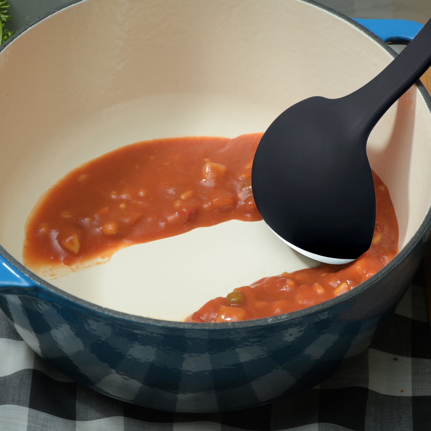 SCOUPS Soft Top Silicone Kitchen Ladle Spoon – Cream & Stout