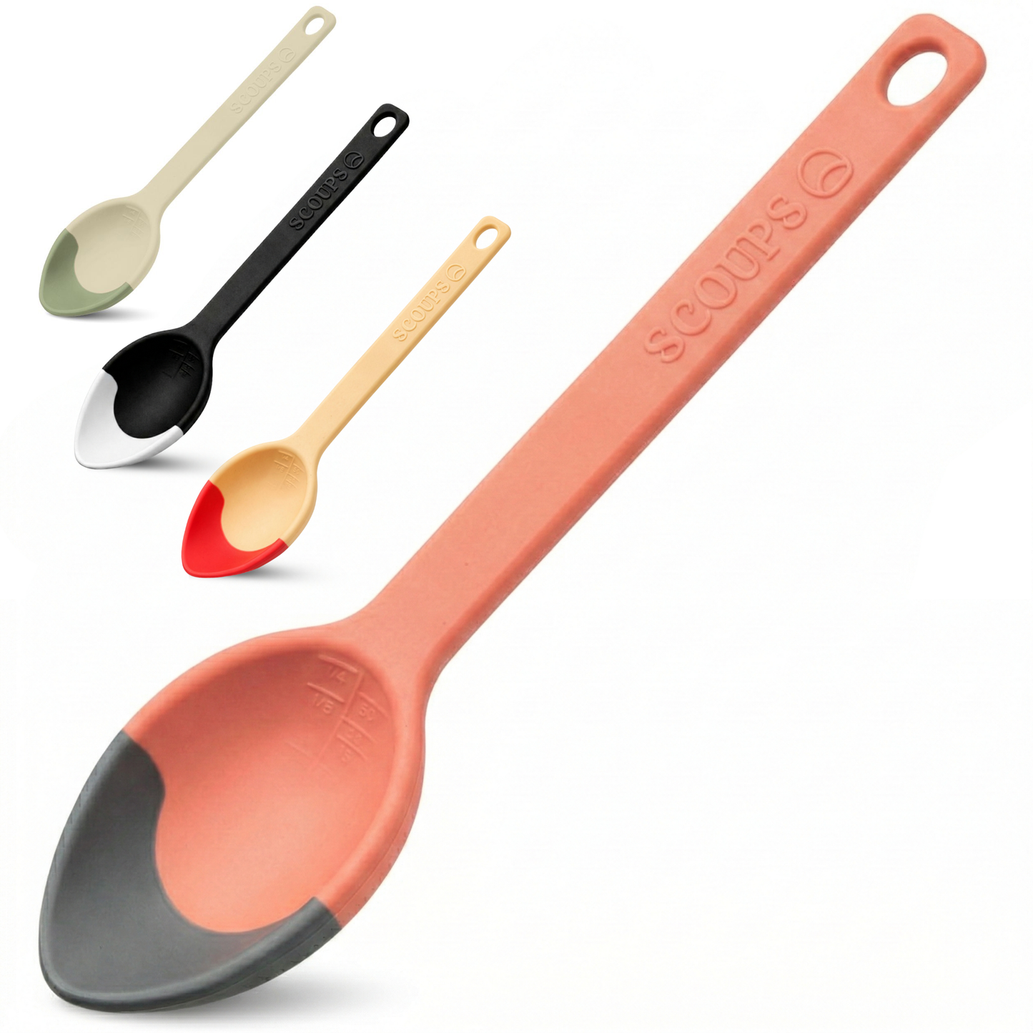 SERVING SPOON - SCOUPS Soft Tip Silicone Table Spoon - Sunset At Sea