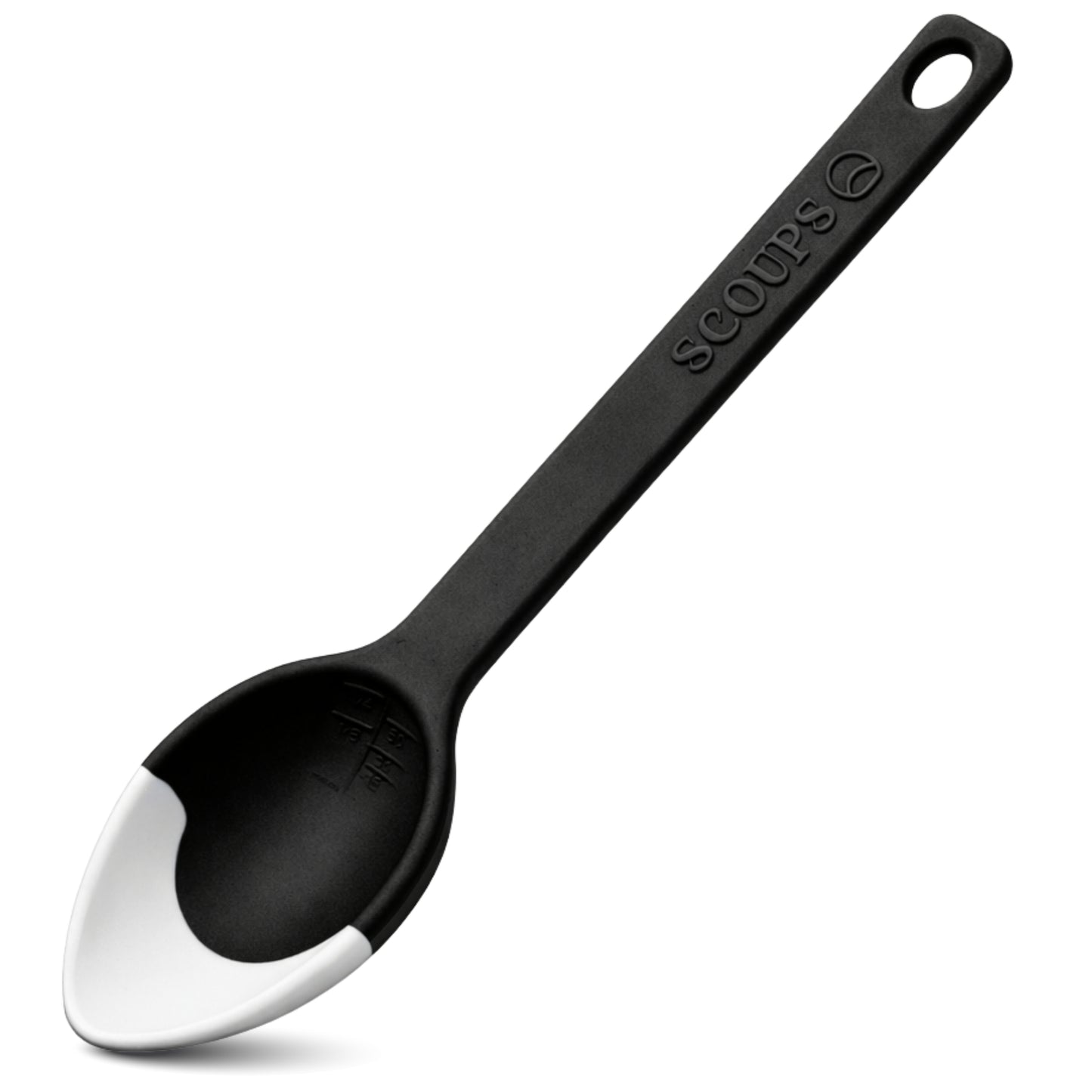 LADLE & SERVING SPOON Combo - SCOUPS Soft Tip Silicone Table Spoon - Cream & Stout