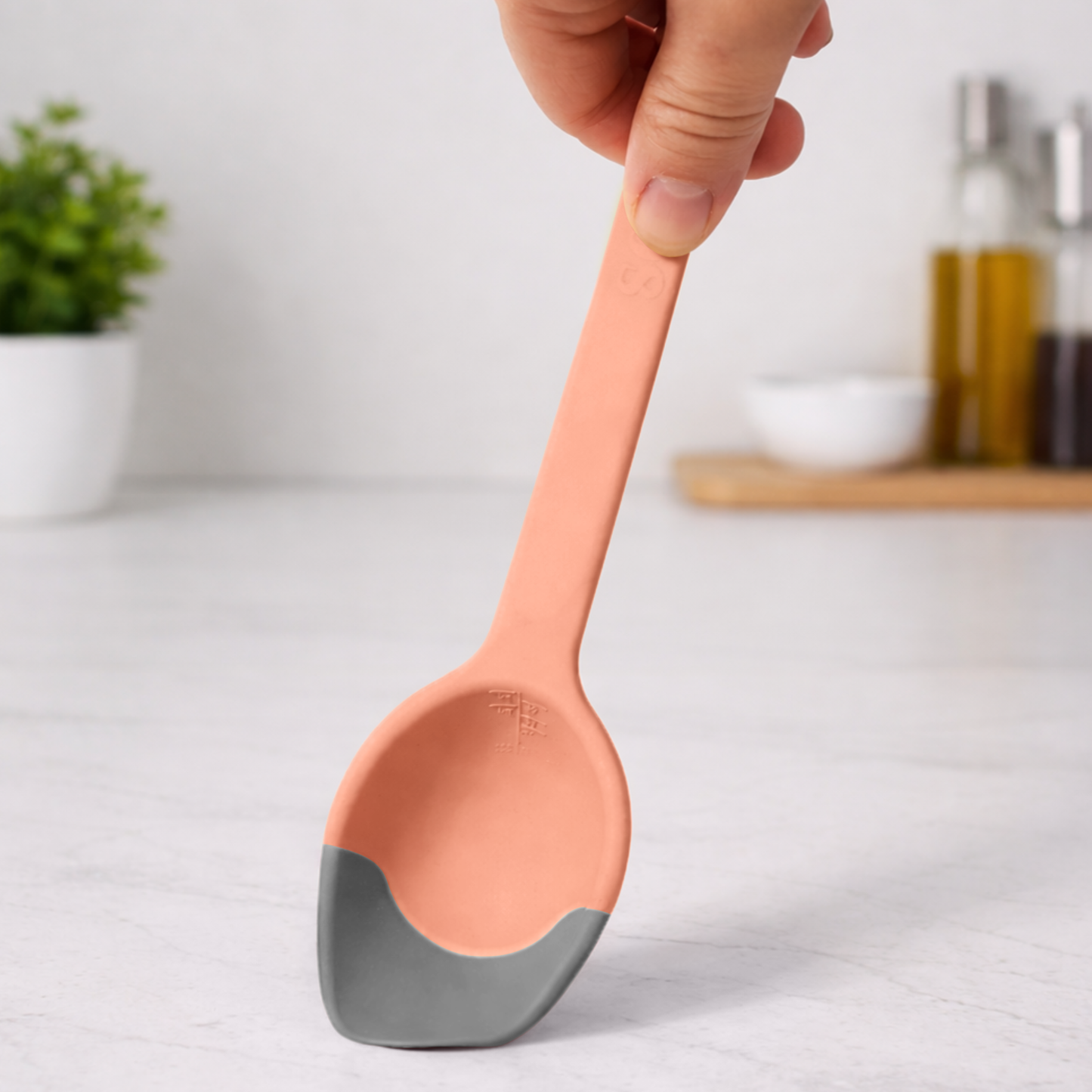 LADLE & SERVING SPOON Combo - SCOUPS Soft Tip Silicone Kitchen Tools - Sunset At Sea