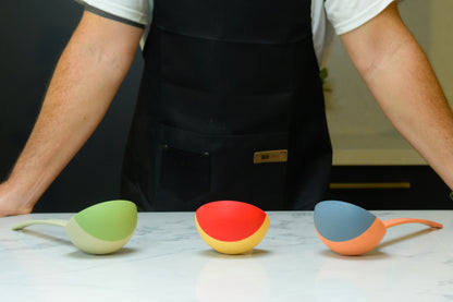 Three is a magic number - Set of 3 Color Silicone Kitchen Ladles