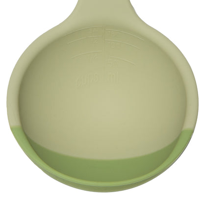 SCOUPS Soft Top Silicone Kitchen Ladle Spoon - Sage & Lime