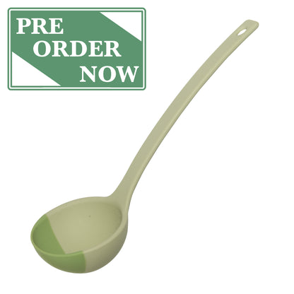 SCOUPS Soft Top Silicone Kitchen LADLE Spoon - Sage & Lime
