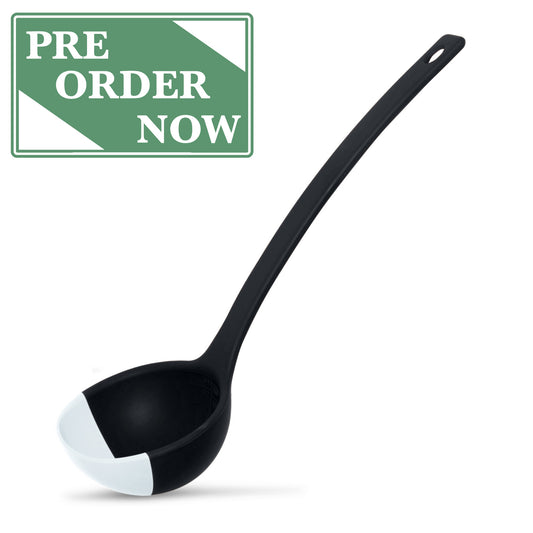 SCOUPS Soft Top Silicone Kitchen LADLE Spoon – Cream & Stout