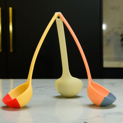Three is a magic number - Set of 3 Color Silicone Kitchen Ladles