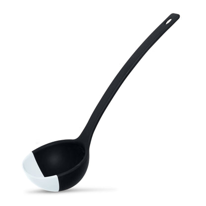 SCOUPS Soft Top Silicone Kitchen Ladle Spoon – Cream & Stout